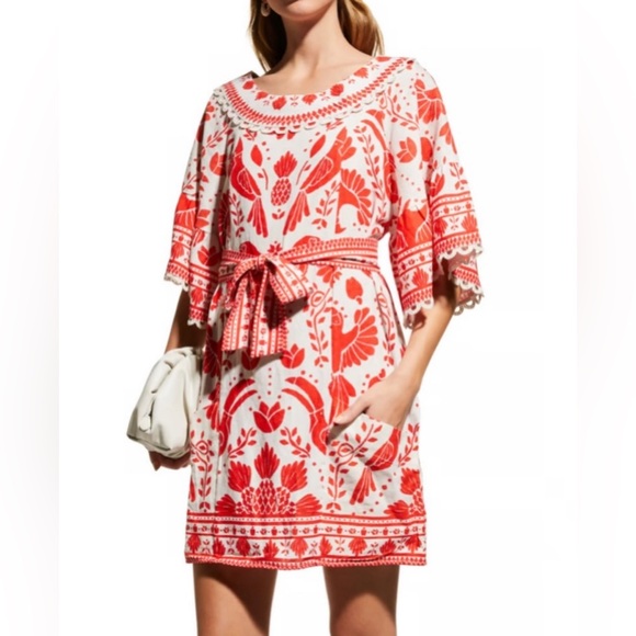 FARM Rio Dresses & Skirts - New Farm Rio Jungle Flow Linen Blend Mini Dress Size Large
